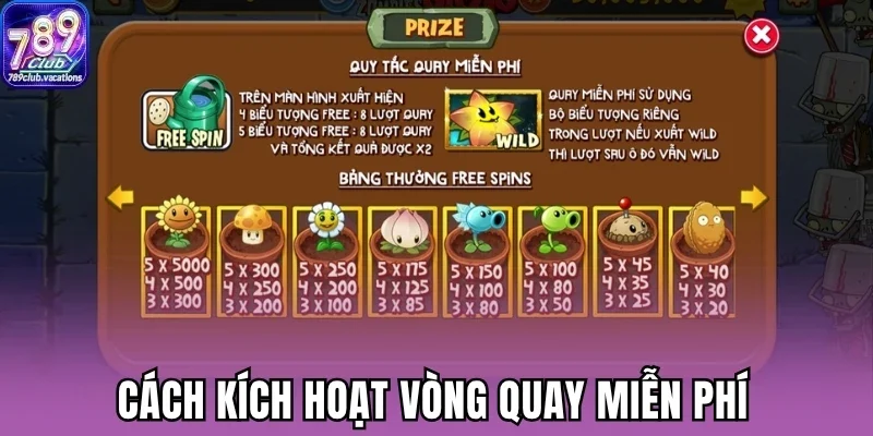 Cách kích hoạt vòng quay miễn phí