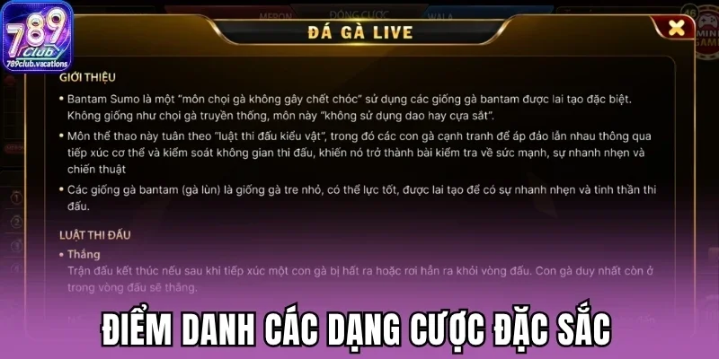 Điểm danh các dạng cược đặc sắc