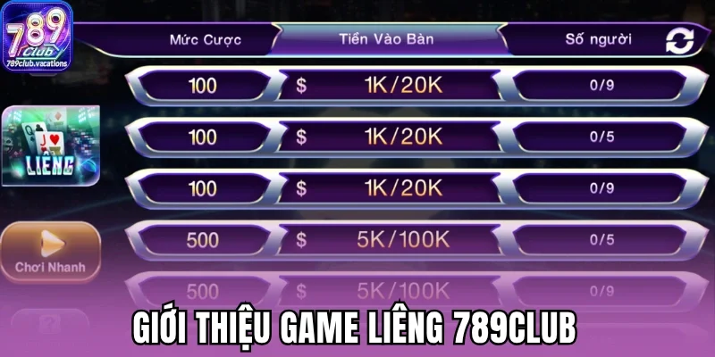 Giới thiệu game liêng 789Club