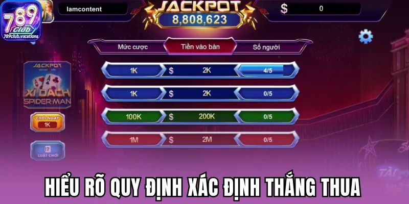 Hiểu rõ quy định xác định thắng thua