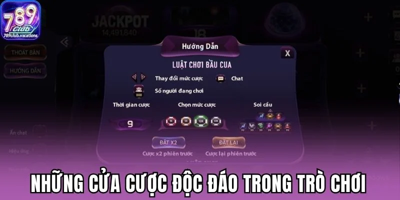 Những cửa cược độc đáo trong trò chơi