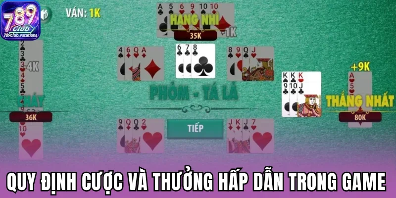 Quy định cược và thưởng hấp dẫn trong game