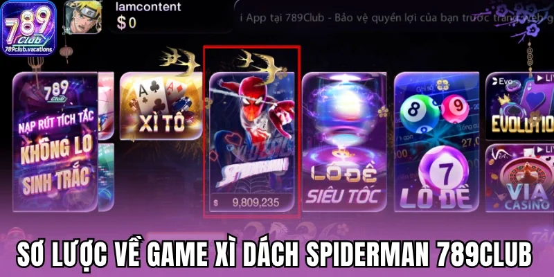 Sơ lược về game xì dách Spiderman 789Club