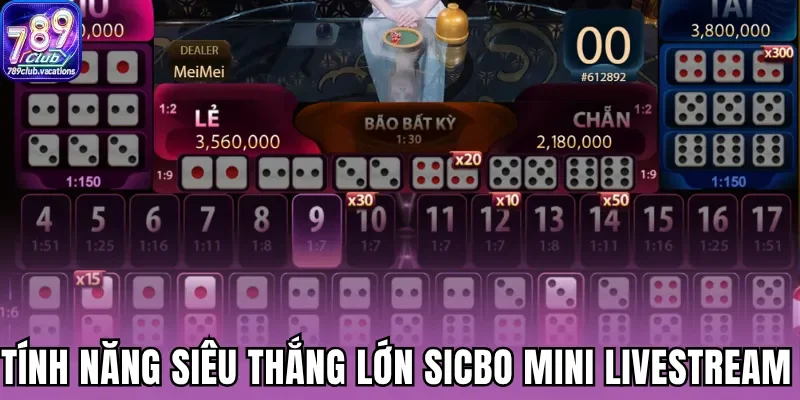 Quy định tính điểm sicbo mini livestream 789Club