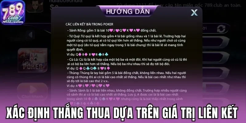 Xác định thắng thua dựa trên giá trị liên kết